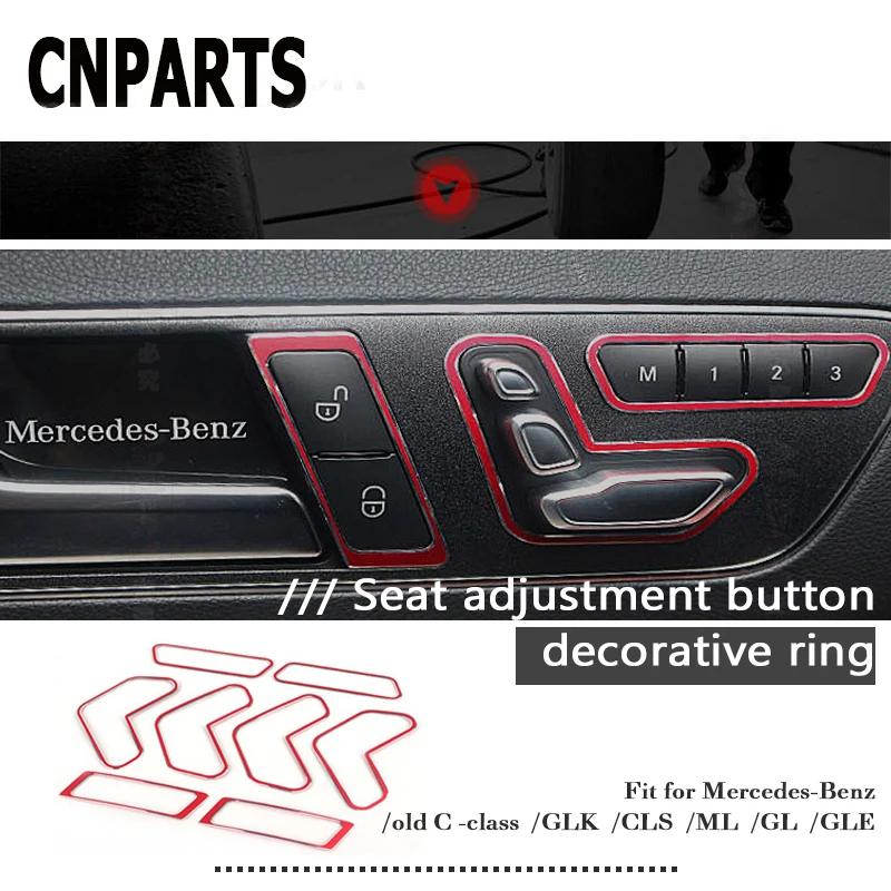CNPARTS 6 шт. для Mercedes W204 W205 W212 W218 X204 X166 C E GLK GL ML Class GL450 AMG аксессуары автомобильного