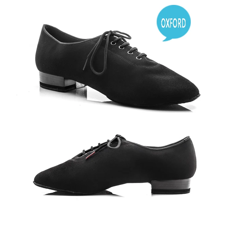 Oxford cloth Black Современные мужские туфли для танцев из натуральной кожи; брендовые туфли для танцев на квадратном каблуке; вечерние туфли для бальных танцев; туфли для латинских танцев из мягкой воловьей кожи черного цвета; BD 309; купоны - Цвет: Oxford cloth Black