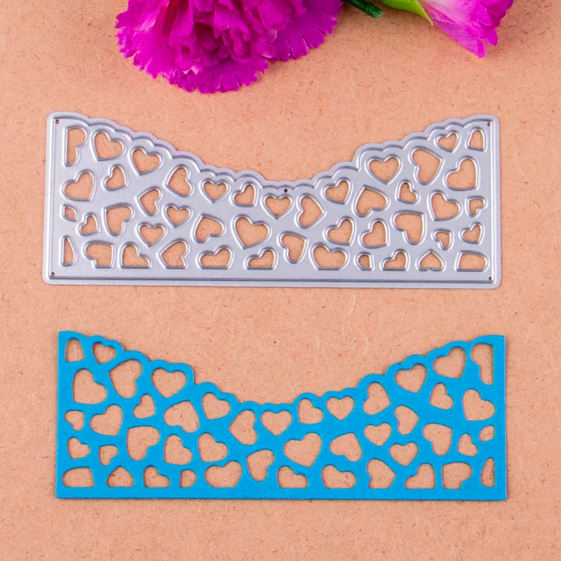 Сердце дизайн Borderline металлические штампы для DIY скрапбукинга фотоальбом
