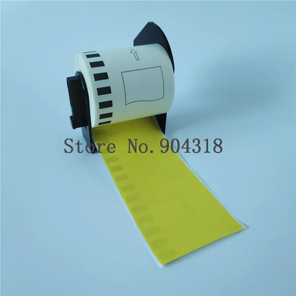 2 x Rolls Brother DK 22606 DK-22606 DK22606 DK-2606 DK2606 2606 Yellow Compatible Labels thermal film labels 62mm 15.24m | Компьютеры и
