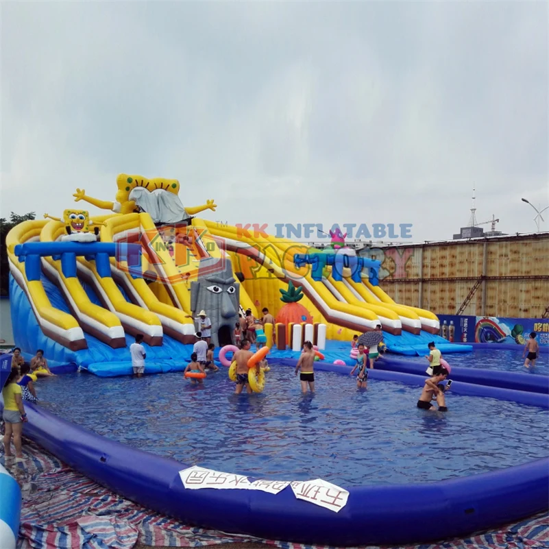 Китайский надувной водный парк от производителя KK водная игровая площадка