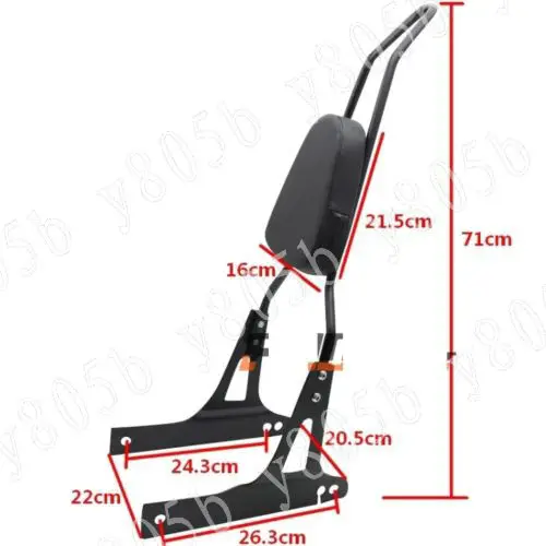 Черная накладка на спинку для сидения в уличном стиле Боб FXDB Super Glide Custom FXDC Dyna FXDSE