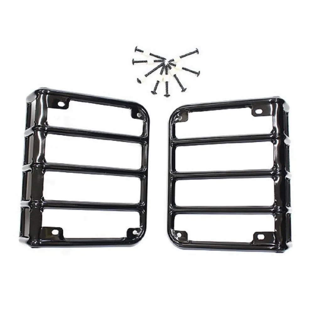 Черный Задний евро задний светильник для 2007- Jeep Wrangler& Wrangler Unlimited JK 2 шт