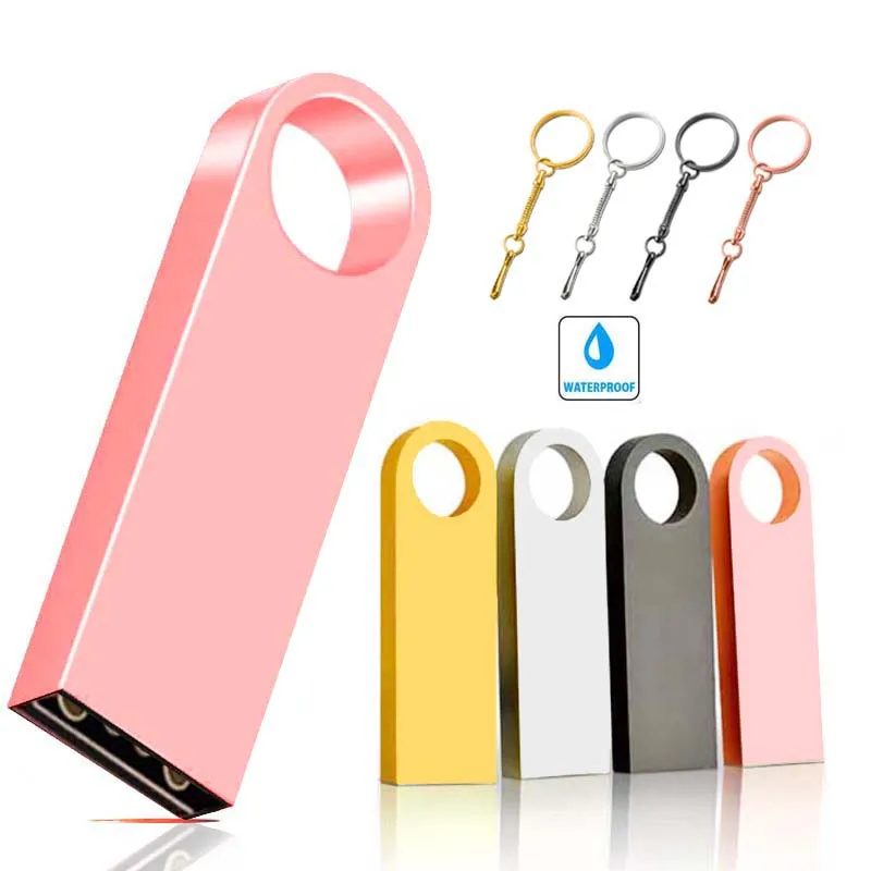 USB флеш накопитель 32 ГБ 16 8 128 64 водонепроницаемый металлический u диск Memoria Cle карта