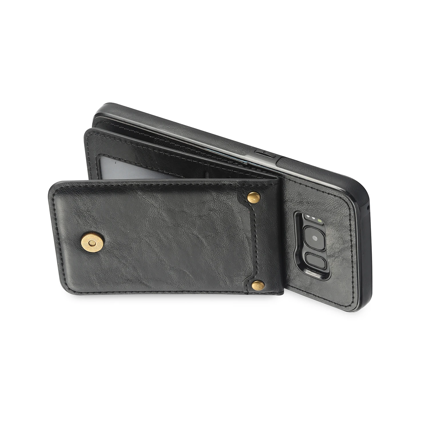 Низкая цена Лидер продаж кожаный бумажник чехол для samsung плюс откидная крышка