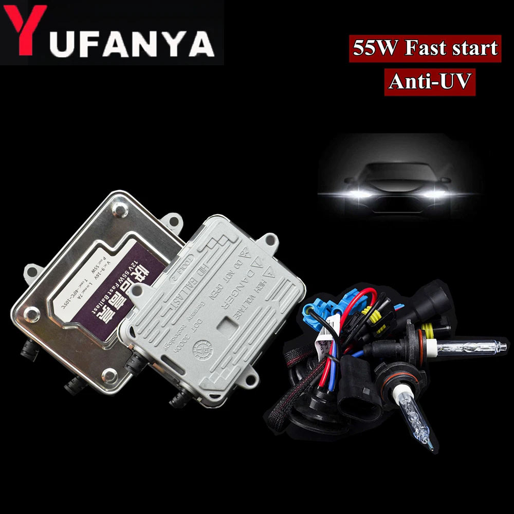 55 Вт hid ксеноновый комплект для автомобильных фар переменного тока балласт с