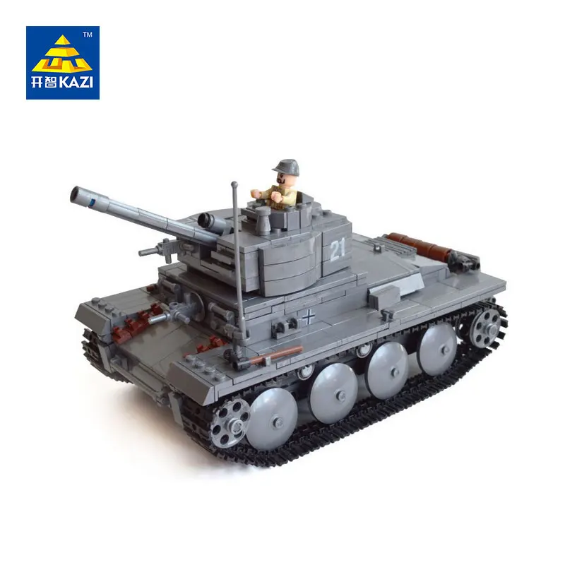 KAZI PZKPFW-II Танк Блоки Модель Brinquedos подарок развивающие игрушки военные кирпичи для
