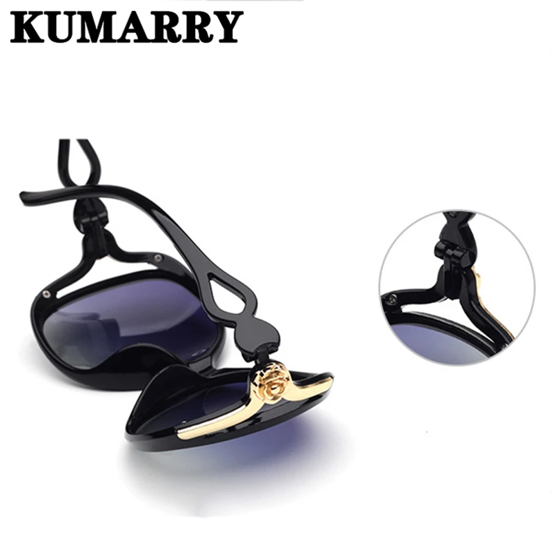 KUMARRY Поляризованные большие солнцезащитные очки женские элегантные брендовые