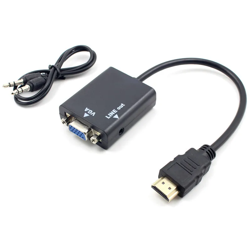 Адаптер hdmi vga P 1080 кабель мужской для мониторинга безопасности линии с аудио HD