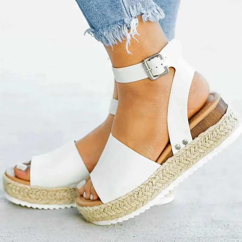 

Sandals summer shoes 2022 new flip flop platform sandals wedges shoes woman plus size chaussures femme High heels women sandals