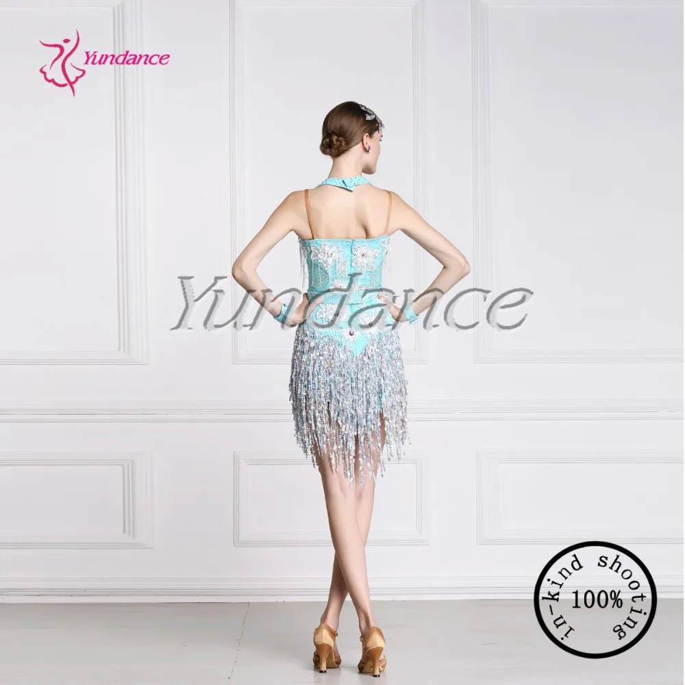 

custom made sequin latin adult dress L-1594