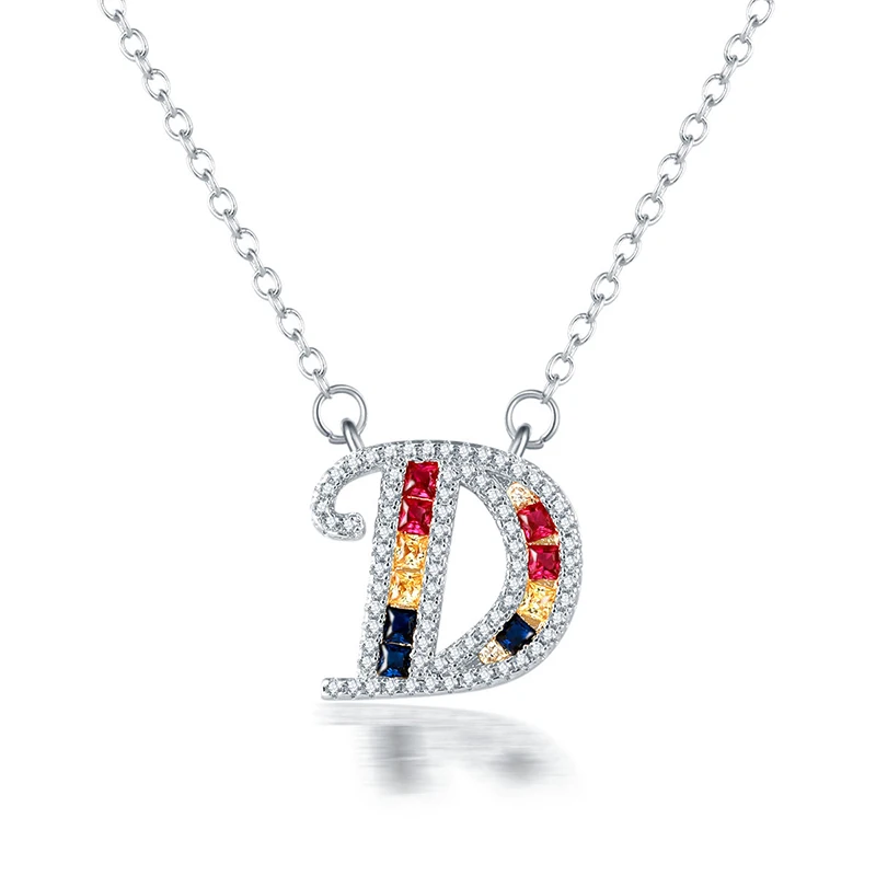 Женское Ожерелье из белого золота с 26 буквами | Украшения и аксессуары
