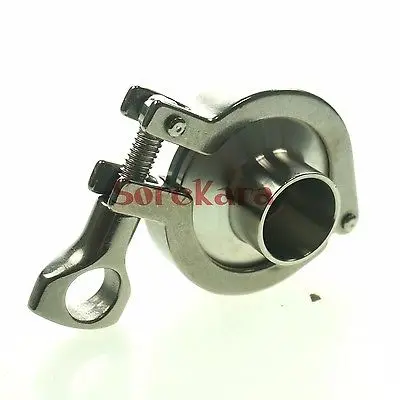 A Set 57mm Sanitary Tri Clamp Weld Ferrule + Silicon Gasket End Cap 304 Stainless steel | Обустройство дома