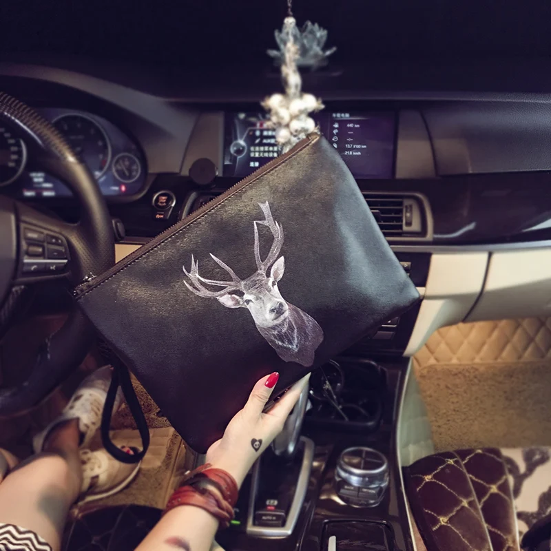 Men Fashion Casual Animal Pattern Leather Handbag Shoulder Bag Male Big Size Clutch Messenger Laptop Bags |