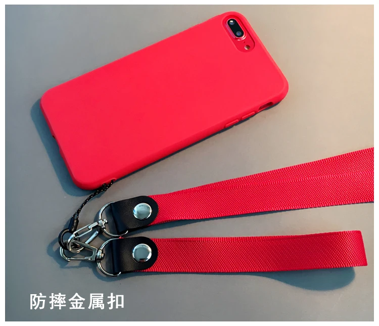 Силиконовый чехол для телефона из ТПУ для iphone 7plus 6 6s 6plus 7 8 8plus матовый однотонный силиконовый чехол для iphone XS MAX XR с ремешком