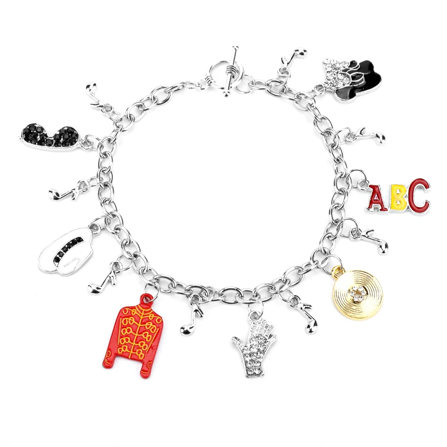 

New Arrivals Bracelets for Women Charm Jewely Michael Jackson Bracelet Bangle Music Fans Gift