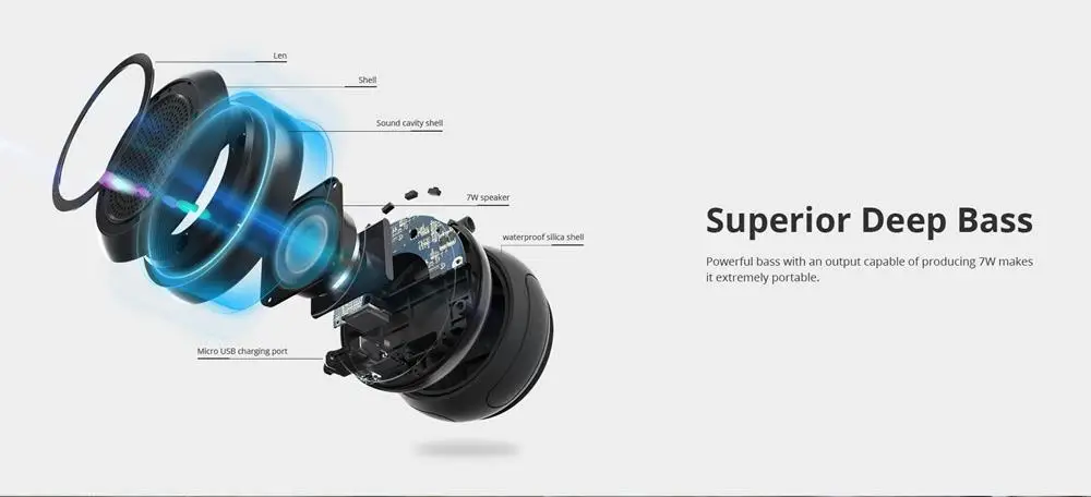 Tronsmart Element Splash IP67 водонепроницаемый портативный Bluetooth динамик с TWS для планшетов ПК iOS Android смартфонов