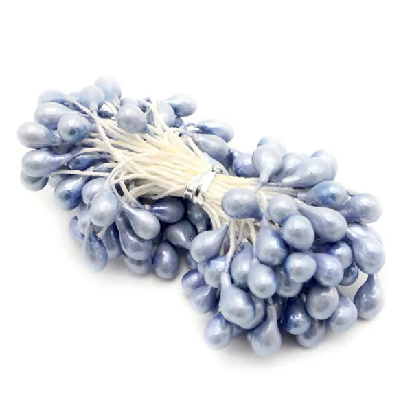 Color 9 light purple 70 шт., 5 мм, разные цвета, Двойные наконечники, жемчужный цветок, тычинки для украшения торта и рукоделия, C1302 - Цвет: Color 9 light purple