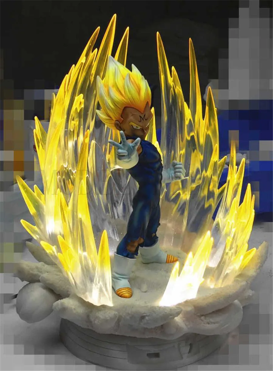 Модельные вентиляторы BL Dragon Ball Z sd evil Super Saiyan vegeta gk статуя из смолы содержит светодиодную световая фигура игрушка для коллекции