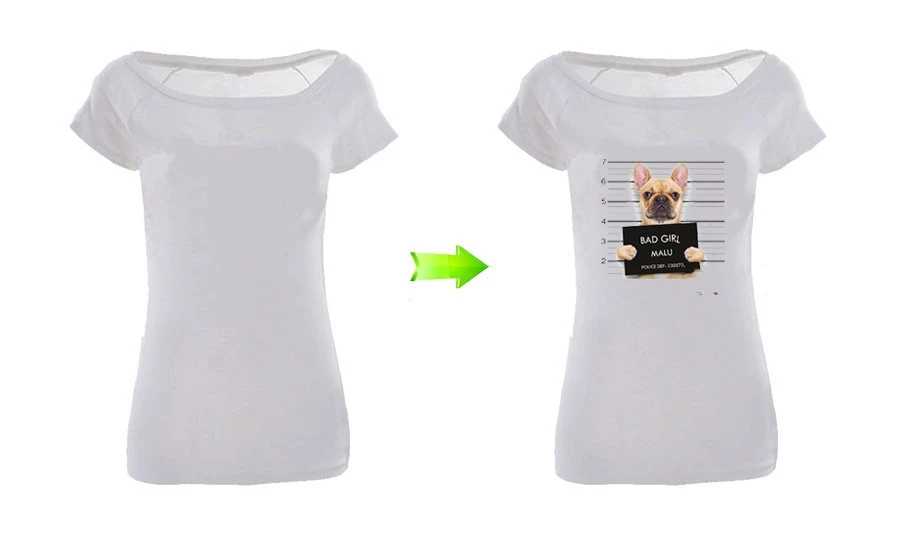 8.7x8.3&quot Bad Girl Dog Patch Iron On Cloth T-shirt Dresses Patches A-level Washable Heat Transfer Stickers DIY Printing Decor | Дом и сад