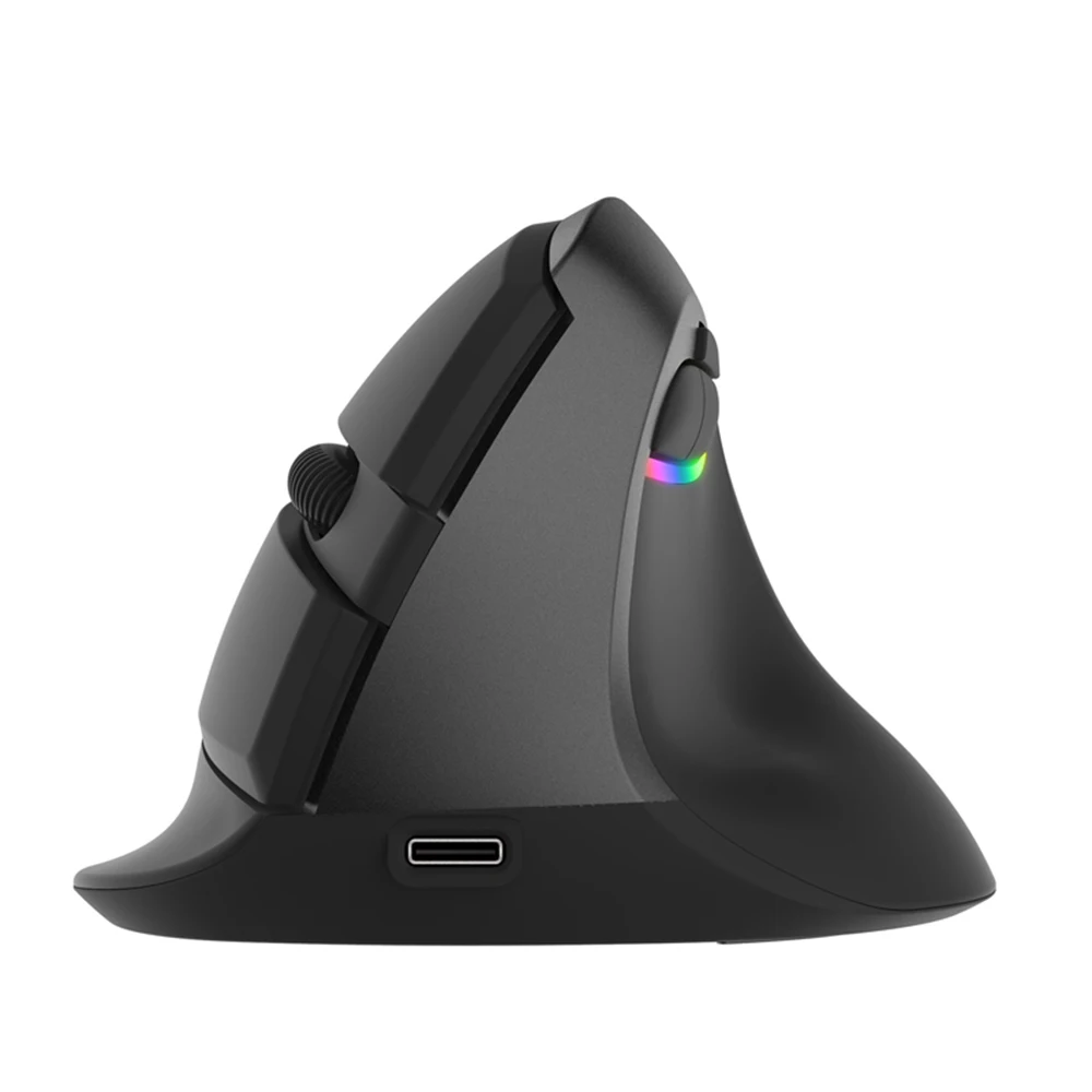 Vertical Mouse Only Delux T11 Проводная дизайнерская смарт-клавиатура с циферблатом+ M618 Мини Bluetooth беспроводная эргономичная Вертикальная мышь комплект для геймера - Цвет: Vertical Mouse Only
