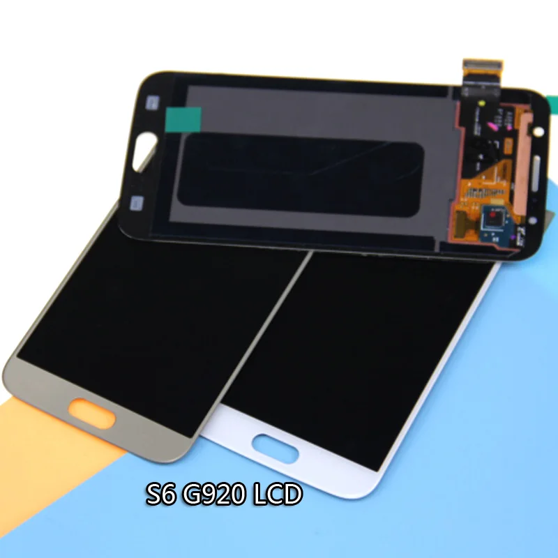 Super AMOLED lcd S для Samsung Galaxy S6 G920 G920F ЖК дисплей с сенсорным экраном дигитайзер сборка