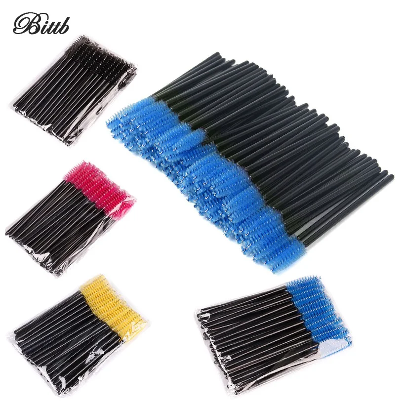 Bittb 100 шт одноразовая Кисть для макияжа ресниц косметика бровей аппликатор