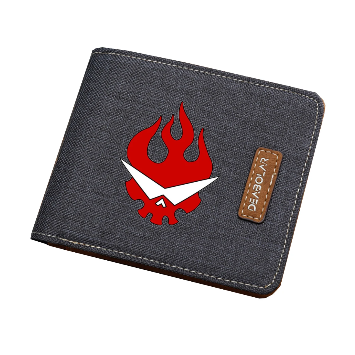 

Hot Game Tengen Toppa Gurren Lagann Wallet Men Women canvas Short Money Bag teenagers Slim Card Dollar Price coin purse