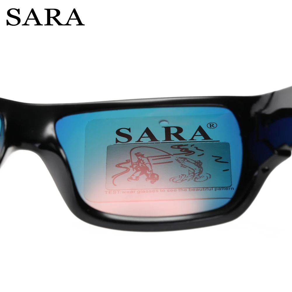 SARA мужские поляризованные солнцезащитные очки для вождения зеркальные