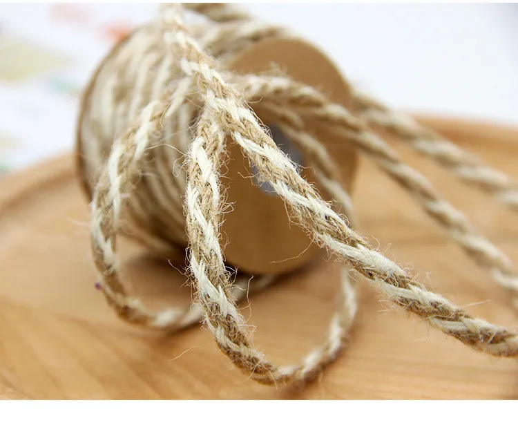 10 м смешанные цвета DIY украшения из джута конопли шнуры для свадьбы, дня рождения, вечеринки, ремесло, шпагат, веревочка, домашний подарок, упаковка, плетение, художественный шнур