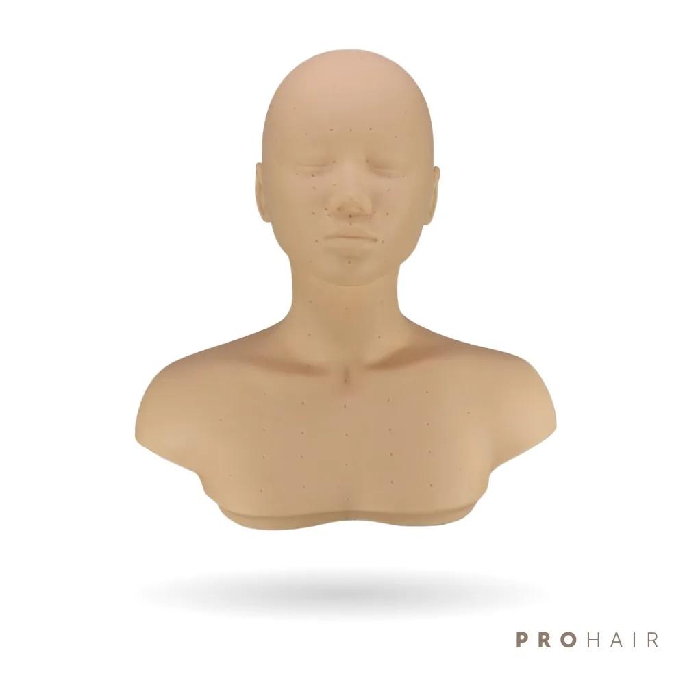 PROHAIR- Practice Massage Mannequin Head Shoulder Platform for Training Manikin Head Practice Model