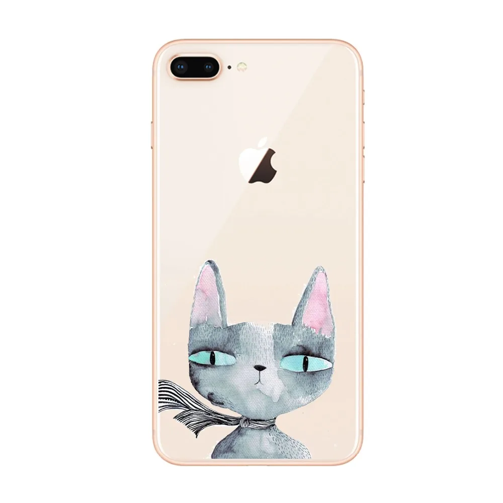 Эксцентричные открытые Чехлы seracase для iphone X 6 6S 7 8 6plus 7plus plus мягкий силиконовый