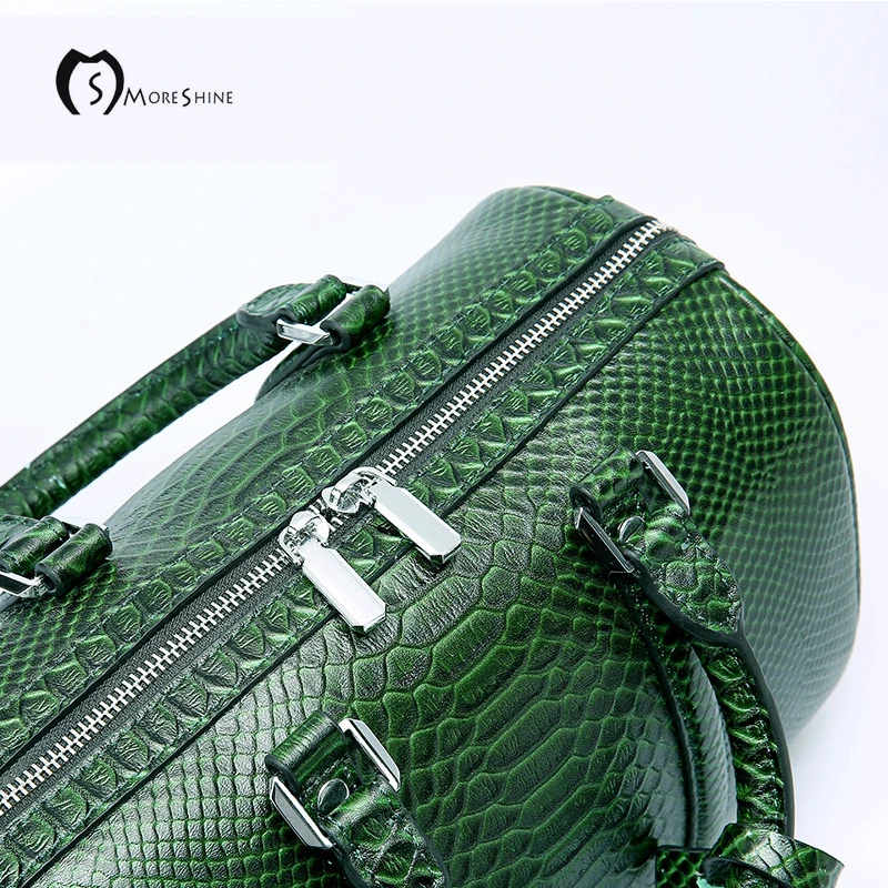 SMORESHINE Women's High quality genuine leather Bag brand fashion Serpentine handbags shoulder bags for laides Boston | Багаж и сумки