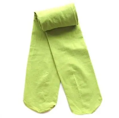fluorescent green Классические однотонные облегающие От 5 до 10 лет для маленьких девочек, 7 цветов детские штаны колготки для маленьких детей - Цвет: fluorescent green