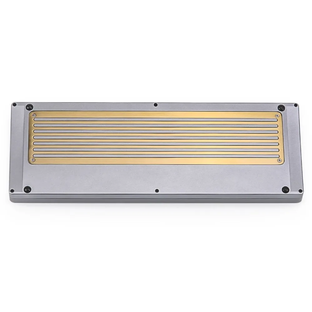 Полностью собранная клавиатура KBD67 с печатной платой type C и алюминиевой/латунной
