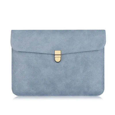 blue НОВАЯ тонкая матовая сумка для ноутбука из искусственной кожи 14 для Macbook Pro 13 15 Touch Bar чехол для Xiaomi notebook Air 13,3 чехол - Цвет: blue