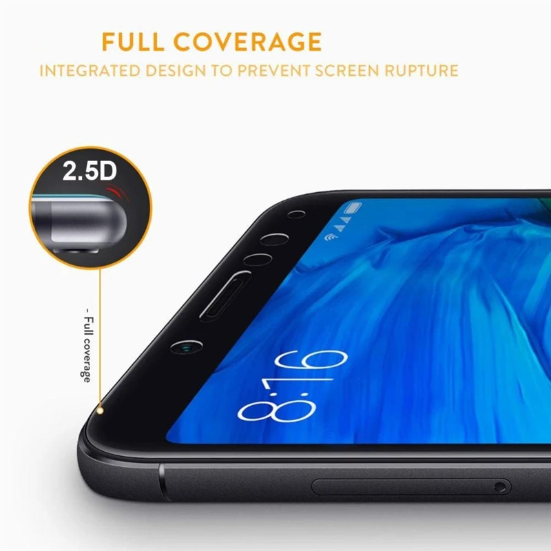 2Pcs Full cover for xiaomi redmi 5 Plus note 5A Prime tempered glass Pro protective screen film | Мобильные телефоны и