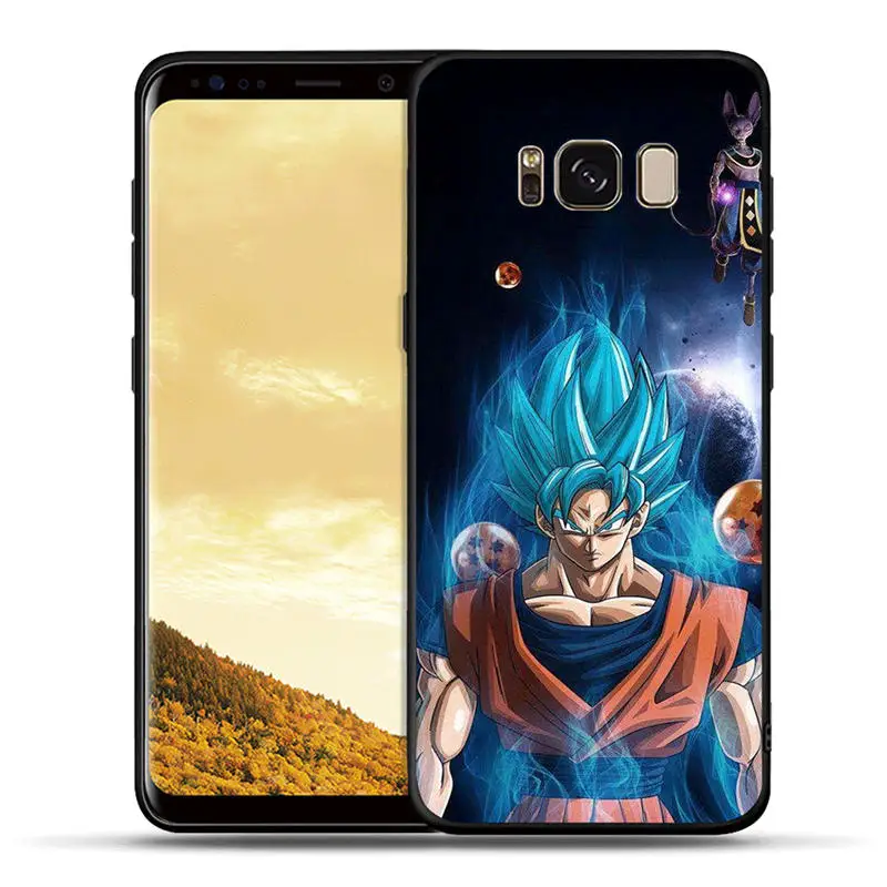 Черный силиконовый чехол для samsung Galaxy S10e S10 S9 S8 Plus Note 8 9 S7 Edge чехлы для телефонов Dragon Ball Z из аниме Goku Super D