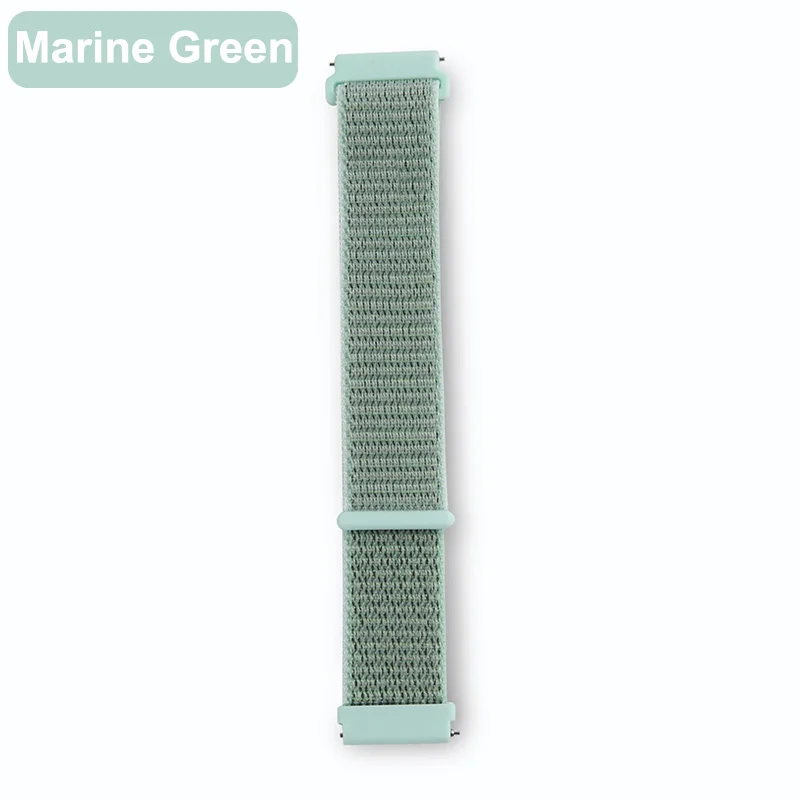 Marine Green Garmin 20 мм нейлоновый ремешок для часов Vivoactive 3 ремешок на липучке для Garmin Vivoactive3/Vivomove HR/Forerunner 645 умный браслет на запястье - Цвет: Marine Green