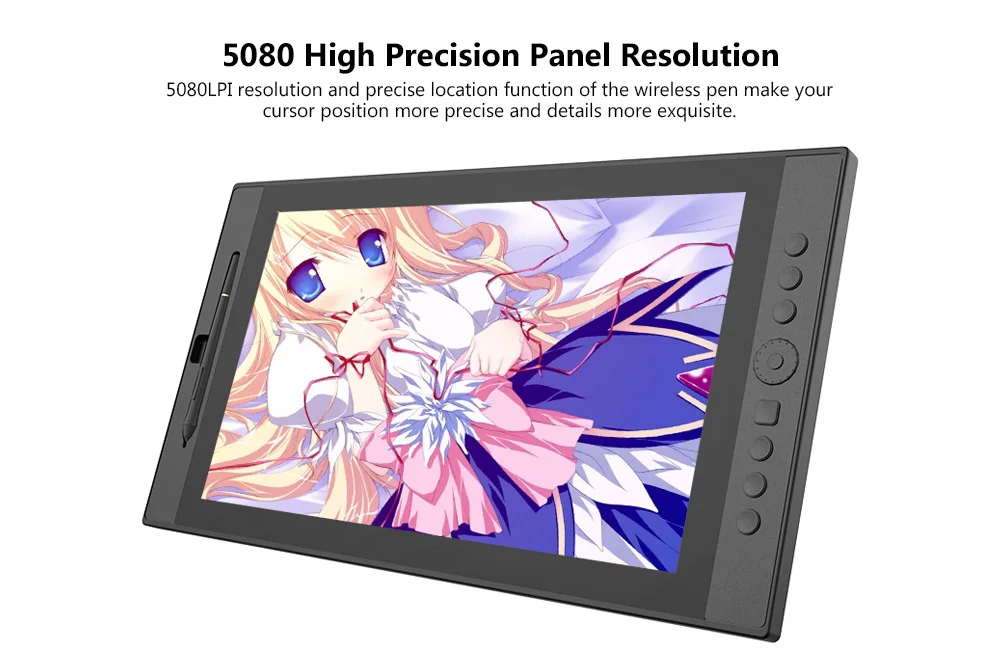 VEIKK VK1560 15,6 дюймовый цифровой планшет lcd ips монитор для рисования с 8192 уровнем батареи стилус