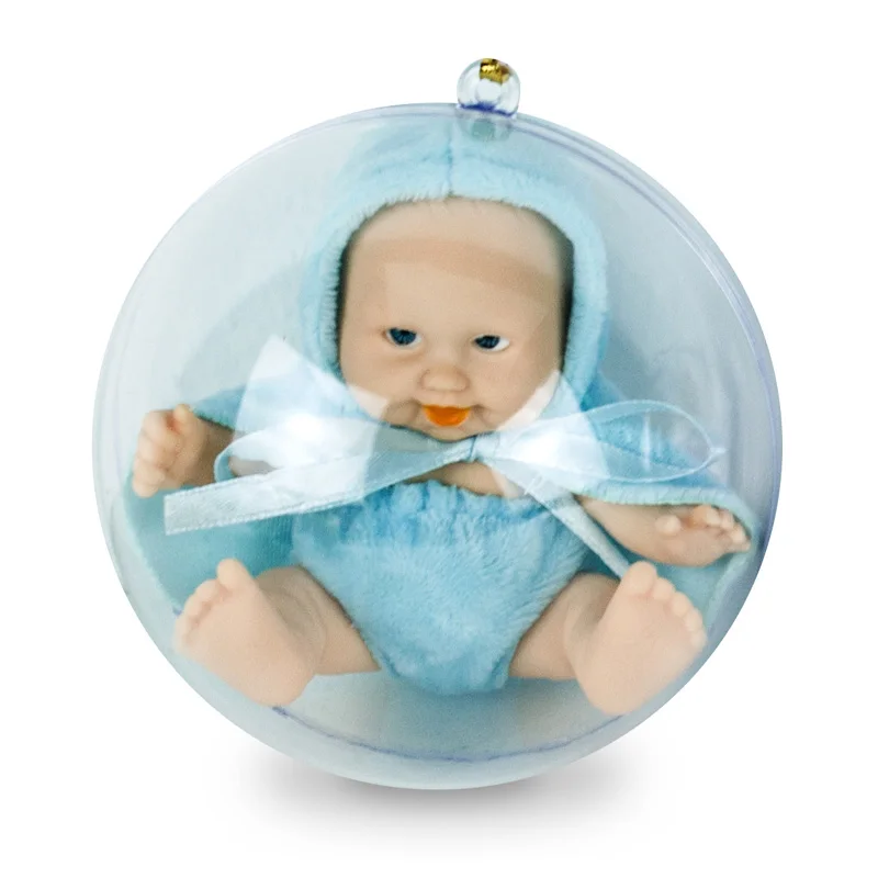 Спящий ребенок ручной работы реалистичные Reborn Bebe кукла мяч игрушка для детей защитная оболочка прекрасный ребенок девочка мальчик куклы силиконовая принцесса