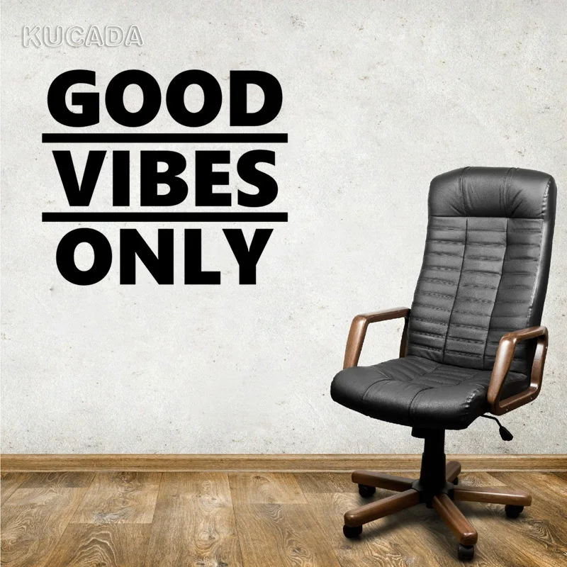 Виниловый художественный Декор Good Vibes настенная наклейка школьная для йоги