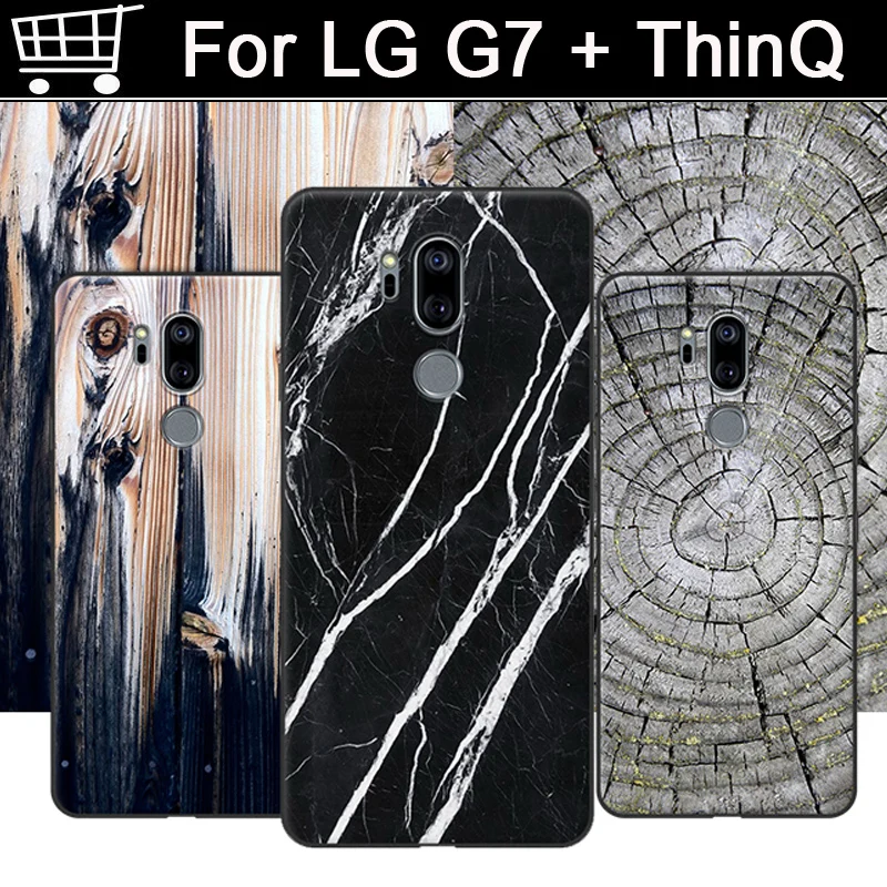 Для LG G7 чехол ThinQ Модный Имитация дерева силиконовый мягкий чехол для LG G7 ThinQ задняя крышка чехол s для LG G7 G 7 ThinQ кожа capas