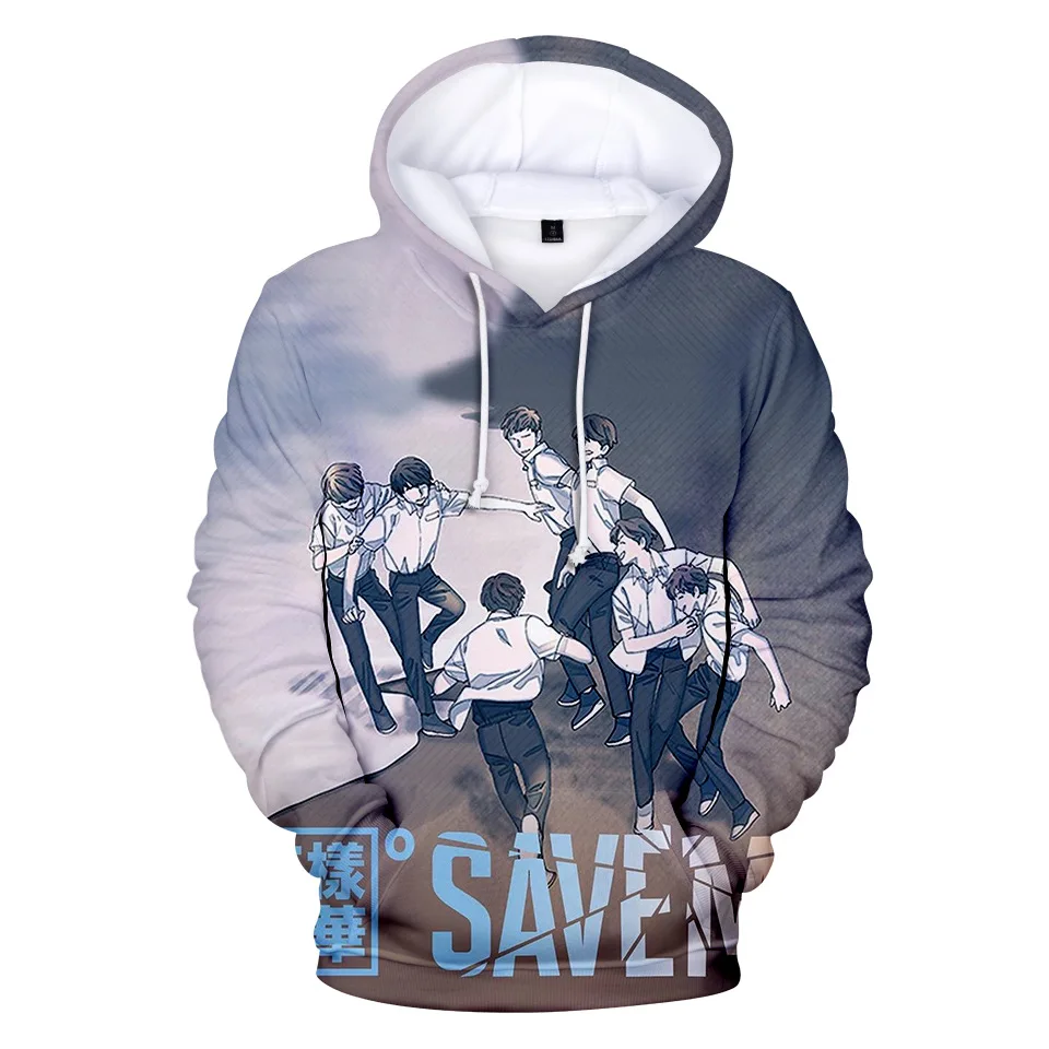 KPOP Косплей худи и толстовки для женщин Печать с капюшоном над размером d кофта