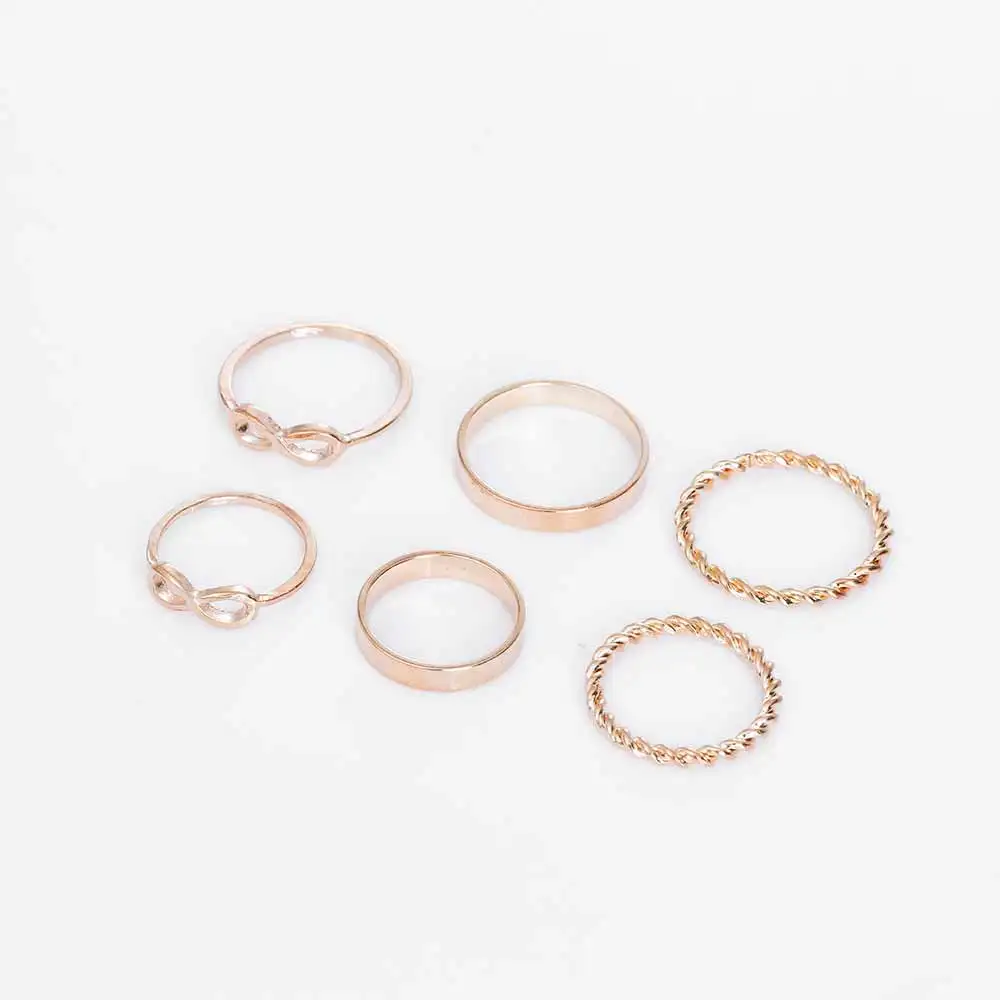 FAMSHIN Мода 6 шт./компл. богемные турки кольцо набор с юбкой миди стимпанк для 8 слов