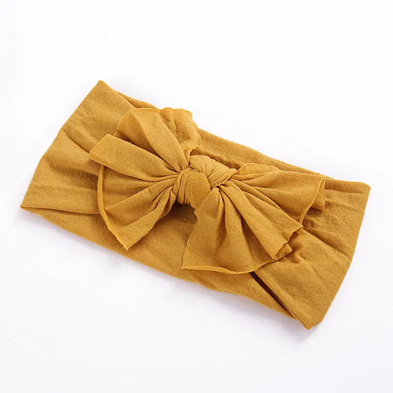 

Nylon Baby Headband Large bow headwrap One size fits all Nylon bow headbands Oversized bow turban Infant girl headband HB304S