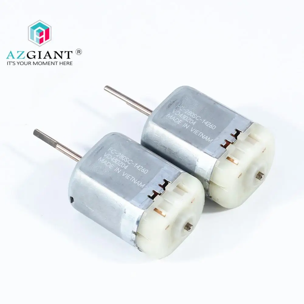 AZGIANT 1-10 шт. 12 В постоянного тока Автомобильный Замок двигателя FC 280SC 14260 миниатюрная Угольная щетка 280 мотор 6800 об/мин для mabuchi D CUT вал - Название цвета: 2pcs