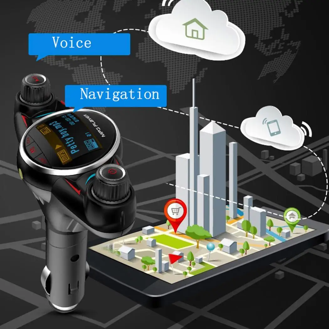 Автомобильный MP3 Bluetooth музыкальный плеер громкой связи FM 10 &lt0 1 передатчик все