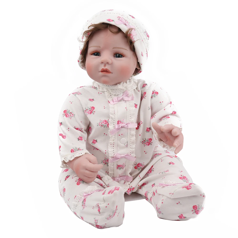 

20 "Реалистичная кукла Reborn Babies, силиконовая виниловая кукла для новорожденных, 50 см, рождественский подарок, коллекционная кукла, девочка, де...