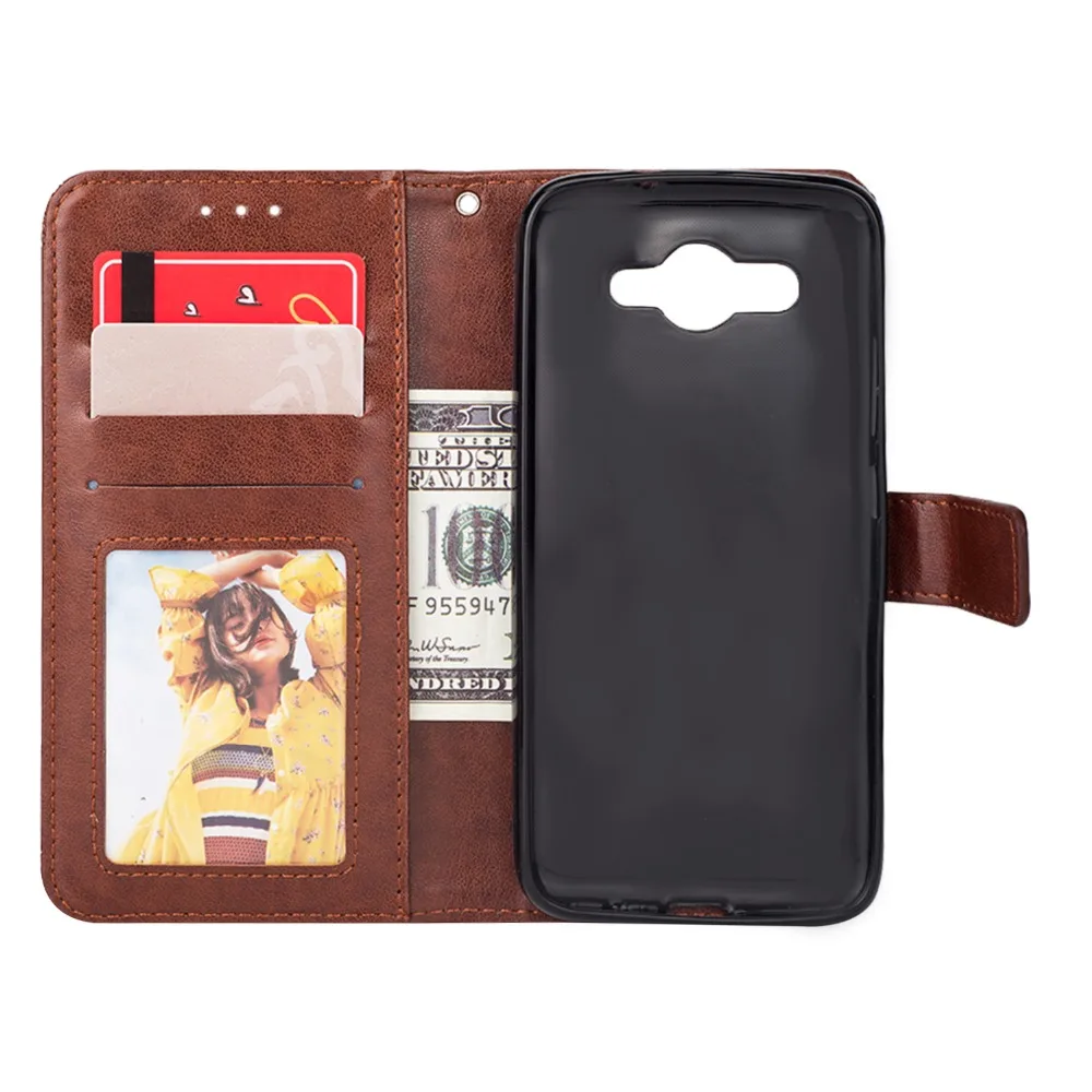 TIPFLY New Totem Flower PU Leather Case For Huawei Y3 2017 with Card Slots Holder Stand Flip Cover Coque Capa | Мобильные телефоны